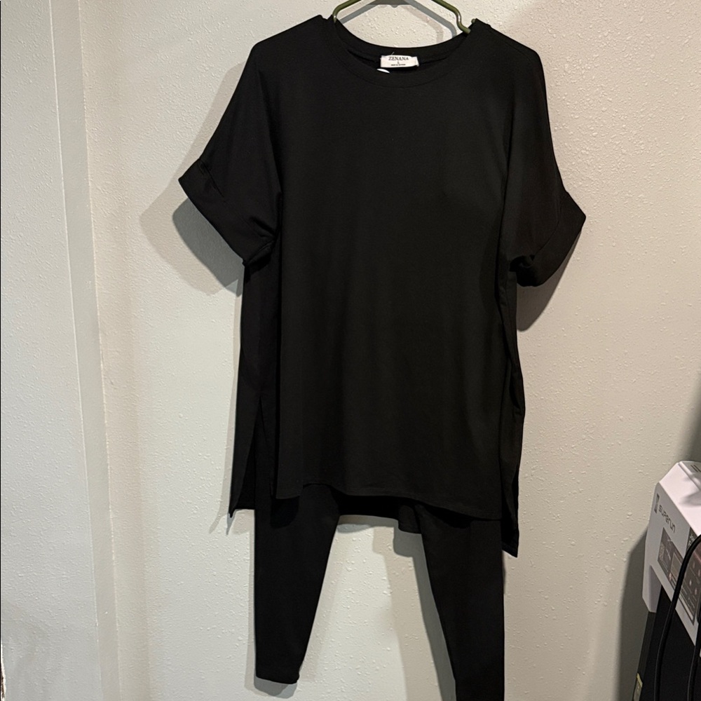 Zenana Black Two-Piece Set